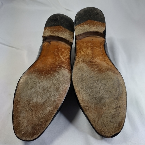 𝅺mario Bruni Black Lace Up Dress Shoes Men's Size 9 - Picture 7 of 9